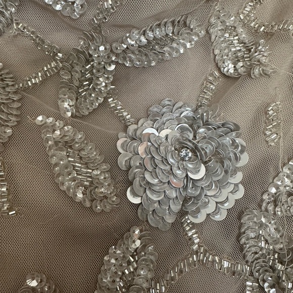 ✔️#63B BNWT MAC DUGGAL  93537 Embellished Cowl Neckline Floral Dress - Picture 8 of 16